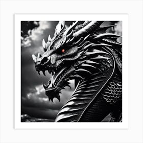 Black Dragon Art Print