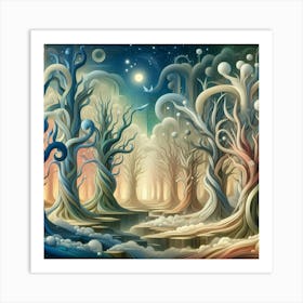 Fantasy Forest 9 Art Print