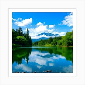 Lake - Lake Stock Videos & Royalty-Free Footage 5 Art Print