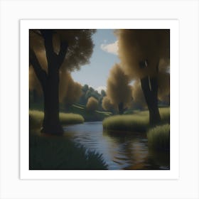 River - River Stock Videos & Royalty-Free Footage Art Print