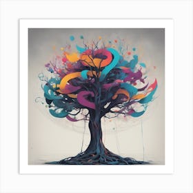 Tree Psychedelic Figuration, Eiko Ojala, Ian Davenport, Sci Fi Noir, Alex Maleev, Back Button Focus, (1) 1 Art Print