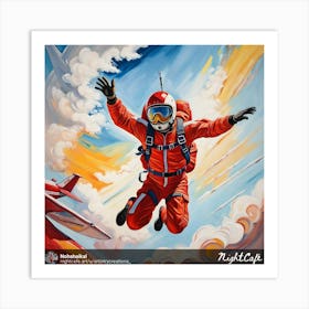 Skydiver 4 Art Print