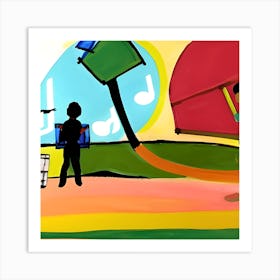 Children Playing Music Art Print