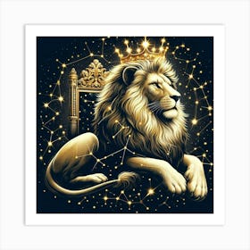 Zodiac Lion 18 Art Print