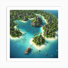 Island In The Sea Art Print