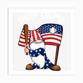 Trending Basketball Daddy Gnome 4th Of July American Art Print