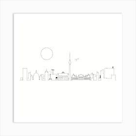 Berlin Skyline Art Print