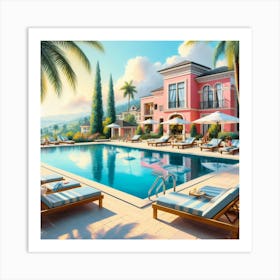 Of A Pool Art Print