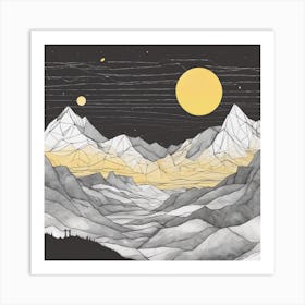 Mountains Art Print