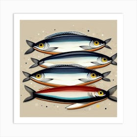 Sardines Art Print