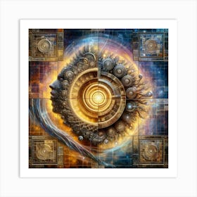 Psychedelic Fractal 1 Art Print