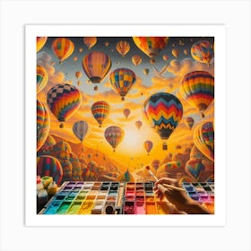 Hot Air Balloons 1 Art Print