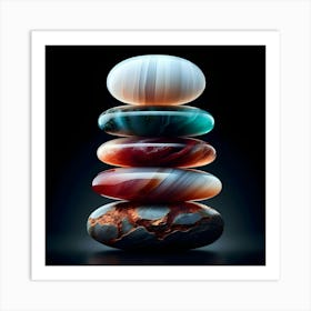 Stacked Stones Art Print