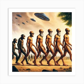 Evolution Of Man 1 Art Print