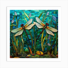 Dragonflies 35 Art Print