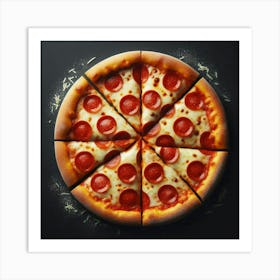 Pepperoni Pizza 1 Art Print