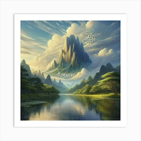 Mystical Mountains Art Print