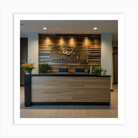 Default Create Unique Design Of Clinic Front Desk Wall Art 3 Art Print