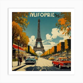 Paris Eiffel Tower Art Print