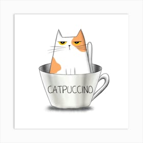 Catpuccino Art Print