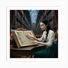 The Young Librarian 1 Art Print