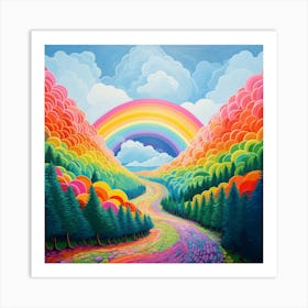 Rainbow Road Art Print