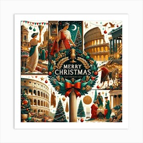 Christmas In Rome Art Print