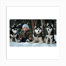 Siberian Husky Art Print