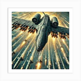 Skybreaker Gunship Missile System Iron Commonwealth Art Print