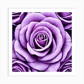 Purple Roses 27 Art Print