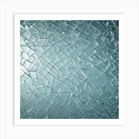 Broken Glass Background 1 Art Print