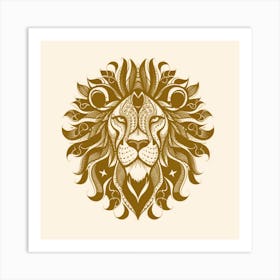 Lion Head 3 Art Print