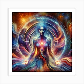 Psychedelic Woman Art Print