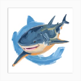 Bull Shark 01 Art Print