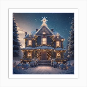 Christmas House 58 Art Print