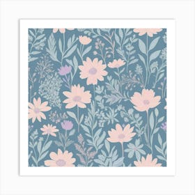 Floral Pattern 15 Art Print