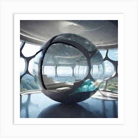 Futuristic Bedroom Art Print