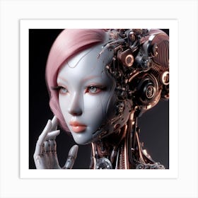 Robot Girl 3 Art Print