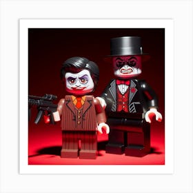 Ventriloquist and Scarface from the Batman 1 Art Print