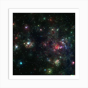 Galaxy Cluster Art Print