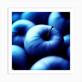 Blue Apples Art Print