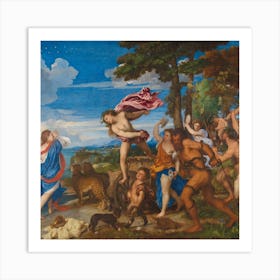 Bacchus And Ariadne, Titian Art Print