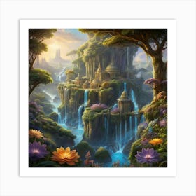 Fantasy Landscape Painting Art Print