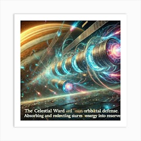 A Detailed Sci Fi Depiction Of The Celestial Ward Art Print