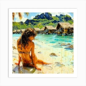 Bora Bora Things To Do - Tropical Glitz Art Print