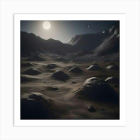 Moonlit Landscape Art Print