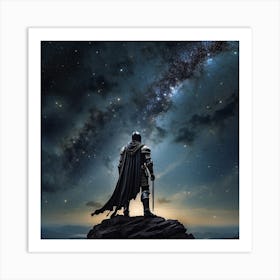 Batman In Space Art Print