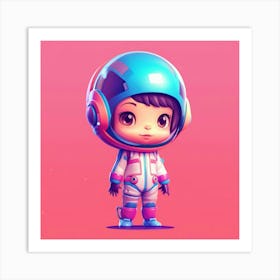 Little Astronaut Art Print