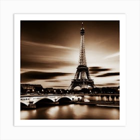 Eiffel Tower In Paris 10 Art Print