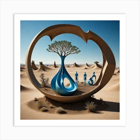 Tree In The Desert Art Print